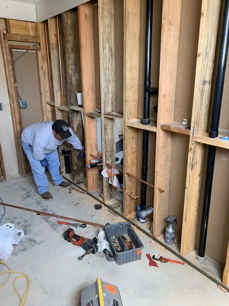 Commercial rough-in plumbing for Water Heater Replacement in Willow Bend